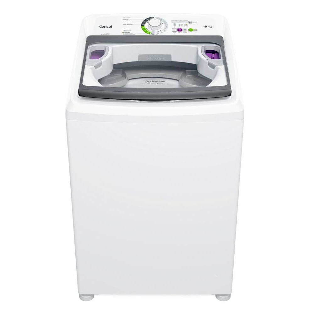 Lavadora de Roupas Consul 15Kg com Lavagem Econômica e Ciclo Edredom Branca CWH15AB ¿ 220 Volts