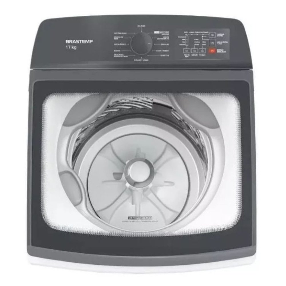 Lavadora Automática Brastemp 17 Kg BWK17AB - 480W, Branca, 220V