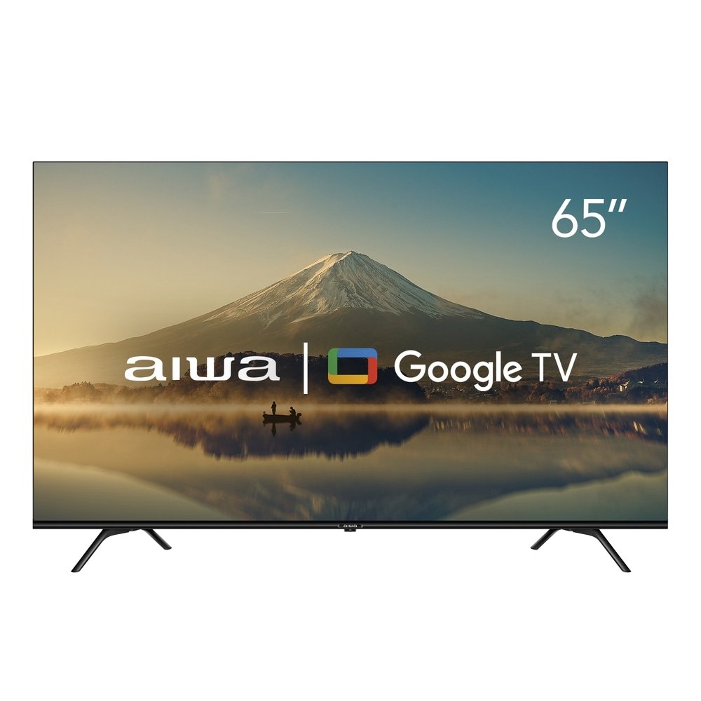 Smart TV Led 65" Aiwa AWS-TV-65-BL-01-G - 4K UHD com Wi-Fi, 2 USB, 4 HDMI, Google TV, Dolby Vision
