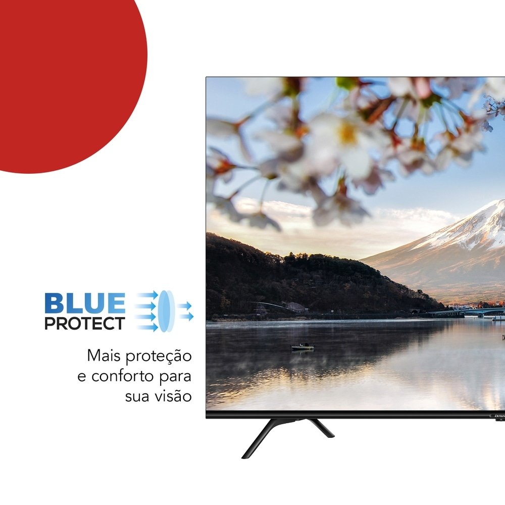 Smart TV Led 65" Aiwa AWS-TV-65-BL-01-G - 4K UHD com Wi-Fi, 2 USB, 4 HDMI, Google TV, Dolby Vision