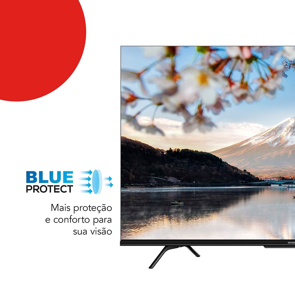 Smart TV Led 75" Aiwa AWS-TV-75-BL-01-G - 4K UHD com Wi-Fi, 2 USB, 4 HDMI, Google TV, Dolby Vision