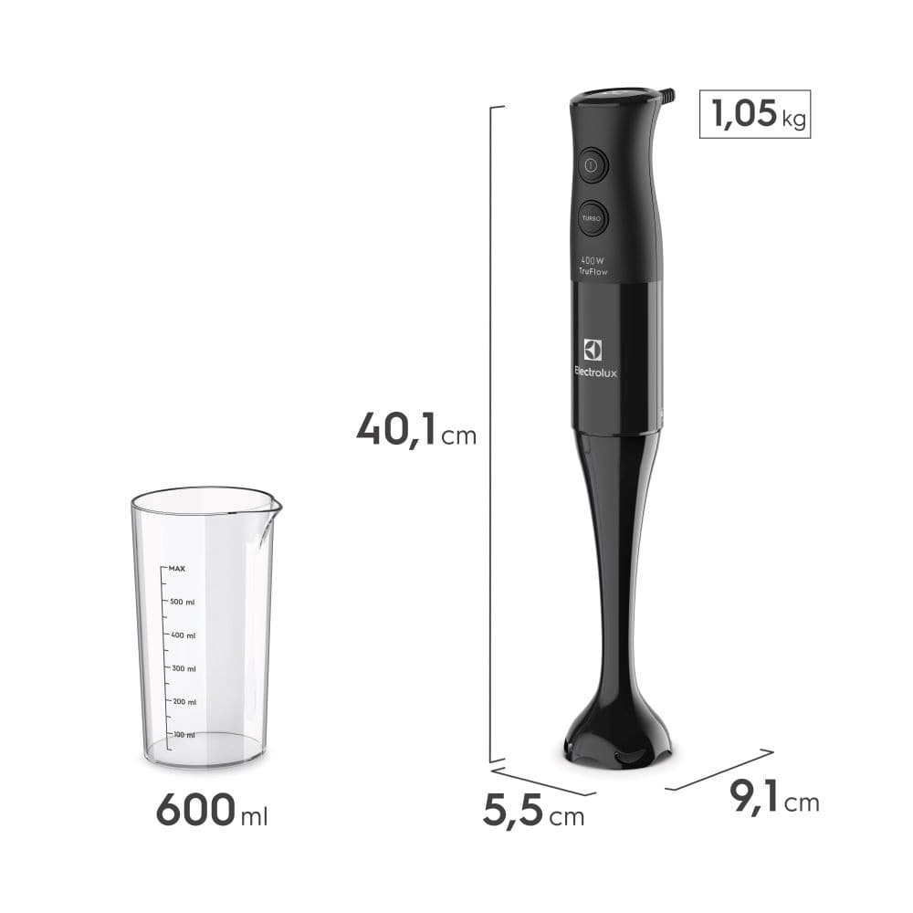 Mixer Electrolux EIB05 - TruFlow, 400W, Preto, 110V