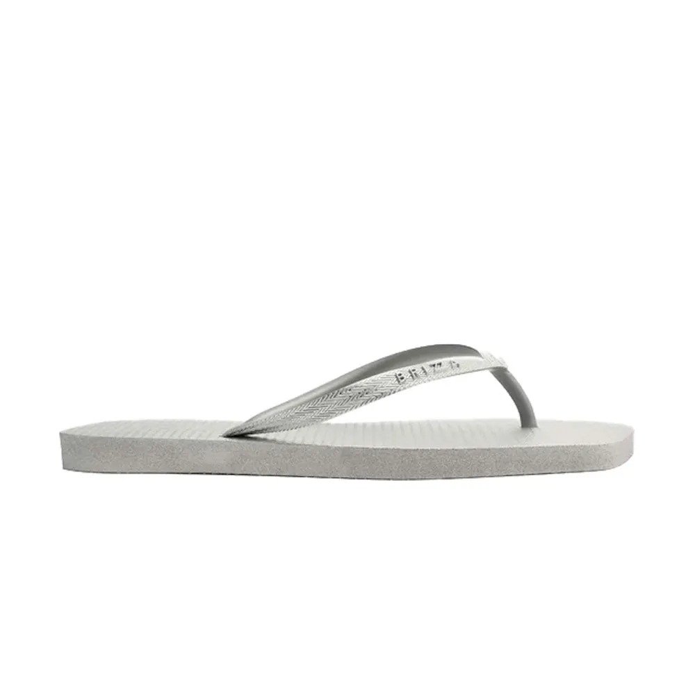 Chinelo Arezzo Brizza Z19027 0010 0002u 33-40 Prateado Jelly com 12 Pares
