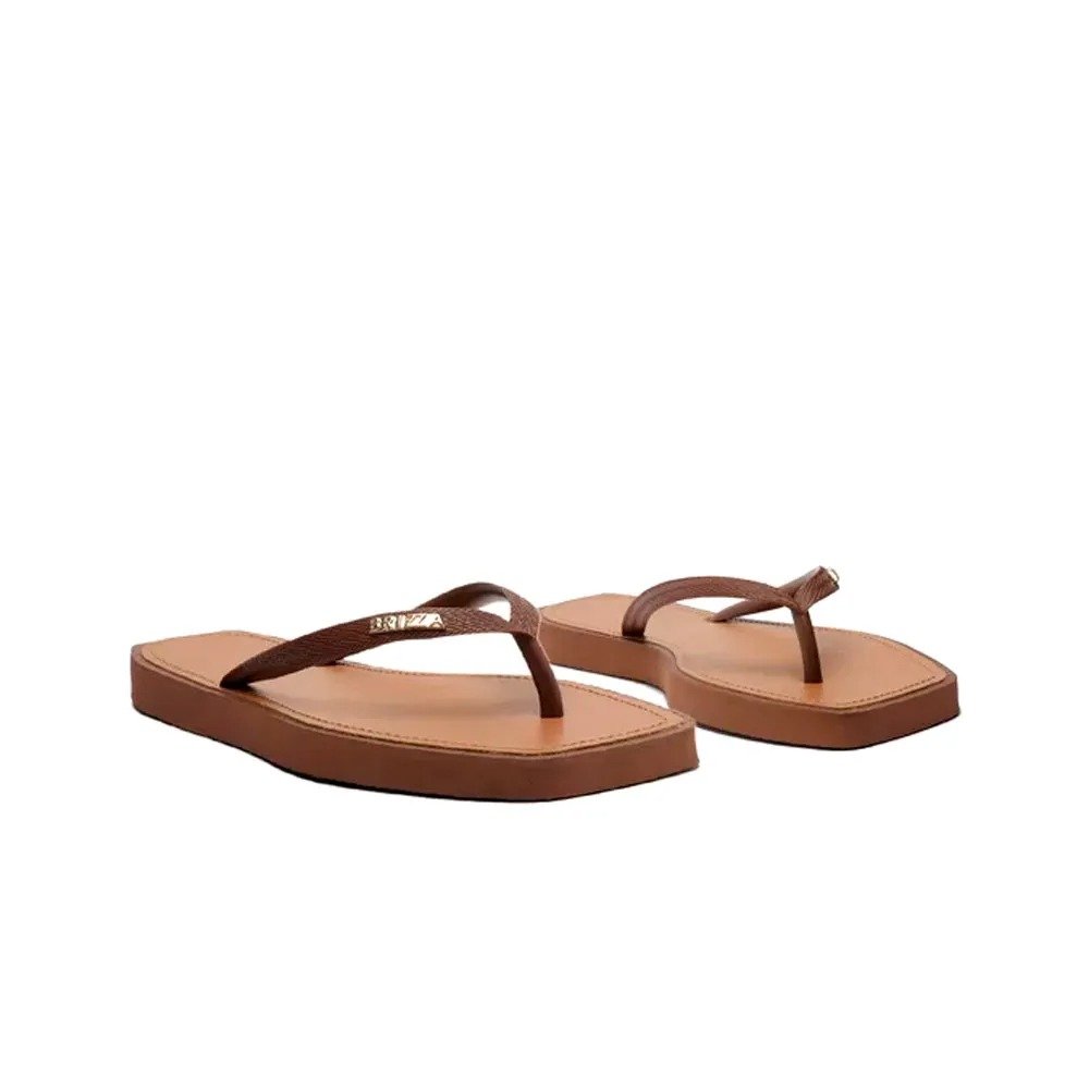 Chinelo Arezzo Brizza Z19027 0001 0013u 33-40 Marron Chocolate Jelly com 12 Pares