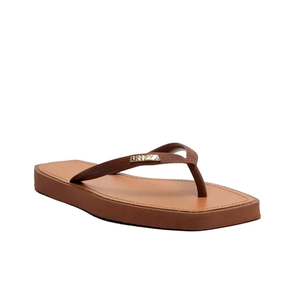 Chinelo Arezzo Brizza Z19027 0001 0013u 33-40 Marron Chocolate Jelly com 12 Pares