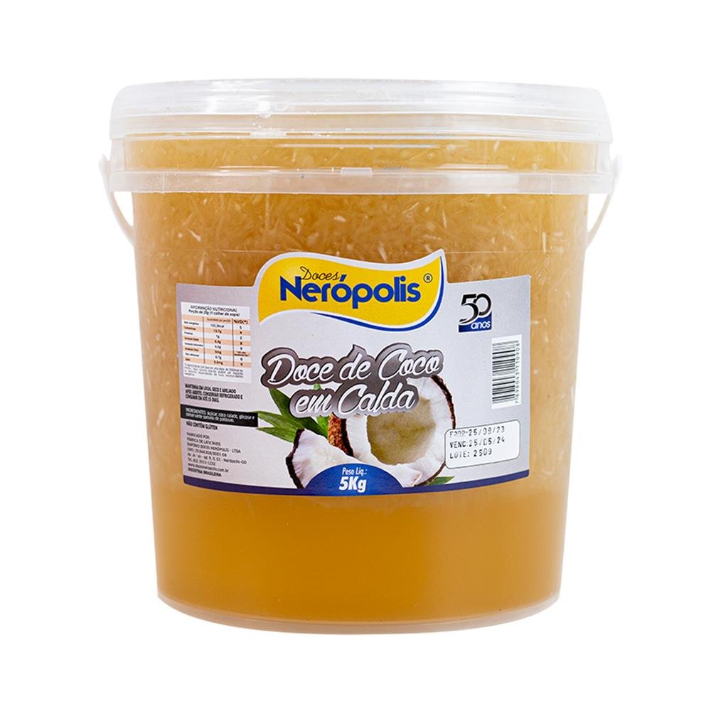 Doce de Coco em Calda - Balde 5Kg