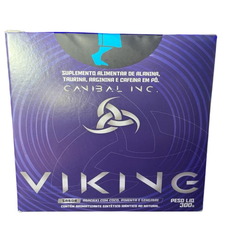 Pre Treino Display Sache 10g Viking Abacaxi Com Coco 30 Unidades - Canibal Inc