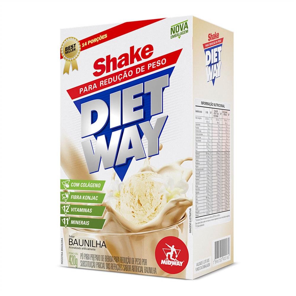 Shake Diet Way 420g Baunilha Midway