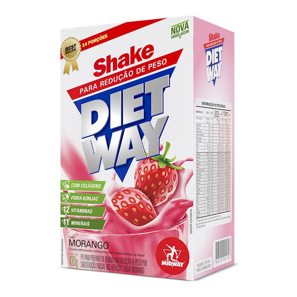 Shake Diet Way 420g Morango Midway