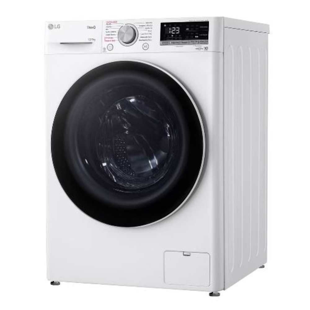Máquina de Lavar Roupas 12Kg LG CV5012WC4 - Lava e Seca, Branco, 110V