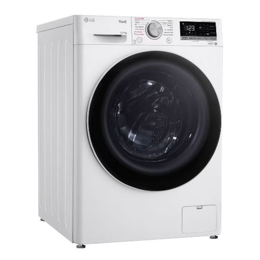 Máquina de Lavar Roupas 12Kg LG CV5012WC4A - Lava e Seca, Branco, 220V