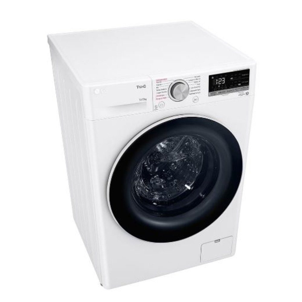 Máquina de Lavar Roupas 12Kg LG CV5012WC4A - Lava e Seca, Branco, 220V