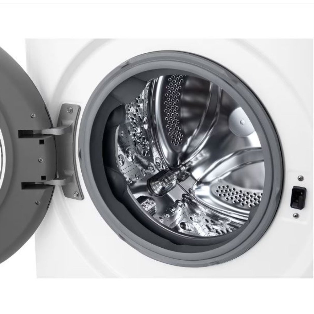 Máquina de Lavar Roupas 12Kg LG CV5012WC4A - Lava e Seca, Branco, 220V