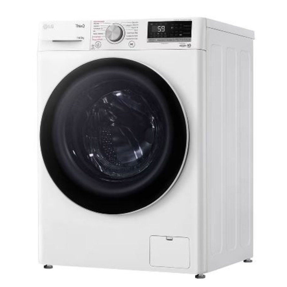 Máquina de Lavar Roupas 14Kg LG CV5014WC4A - Lava e Seca, Branco, 220V