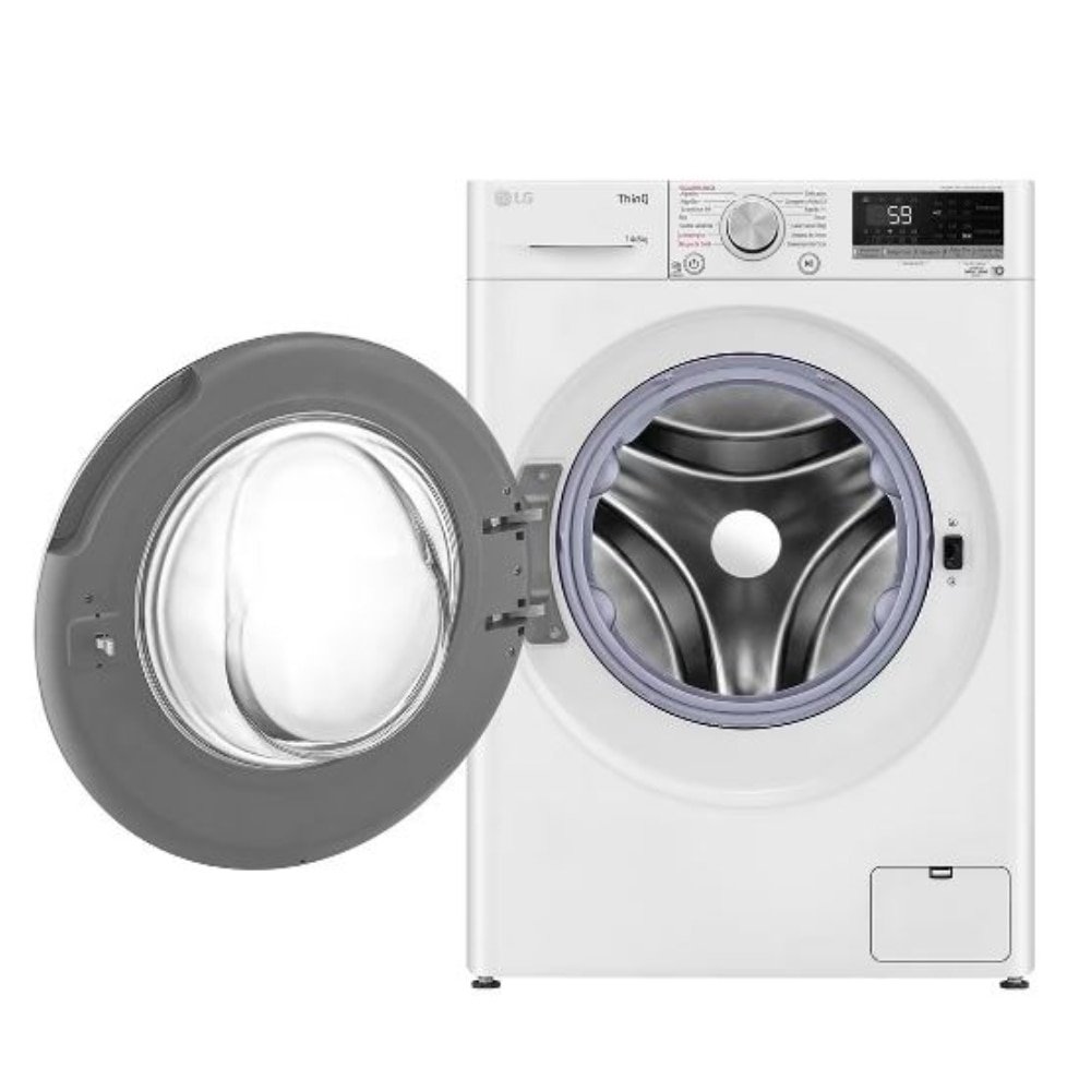 Máquina de Lavar Roupas 14Kg LG CV5014WC4A - Lava e Seca, Branco, 220V