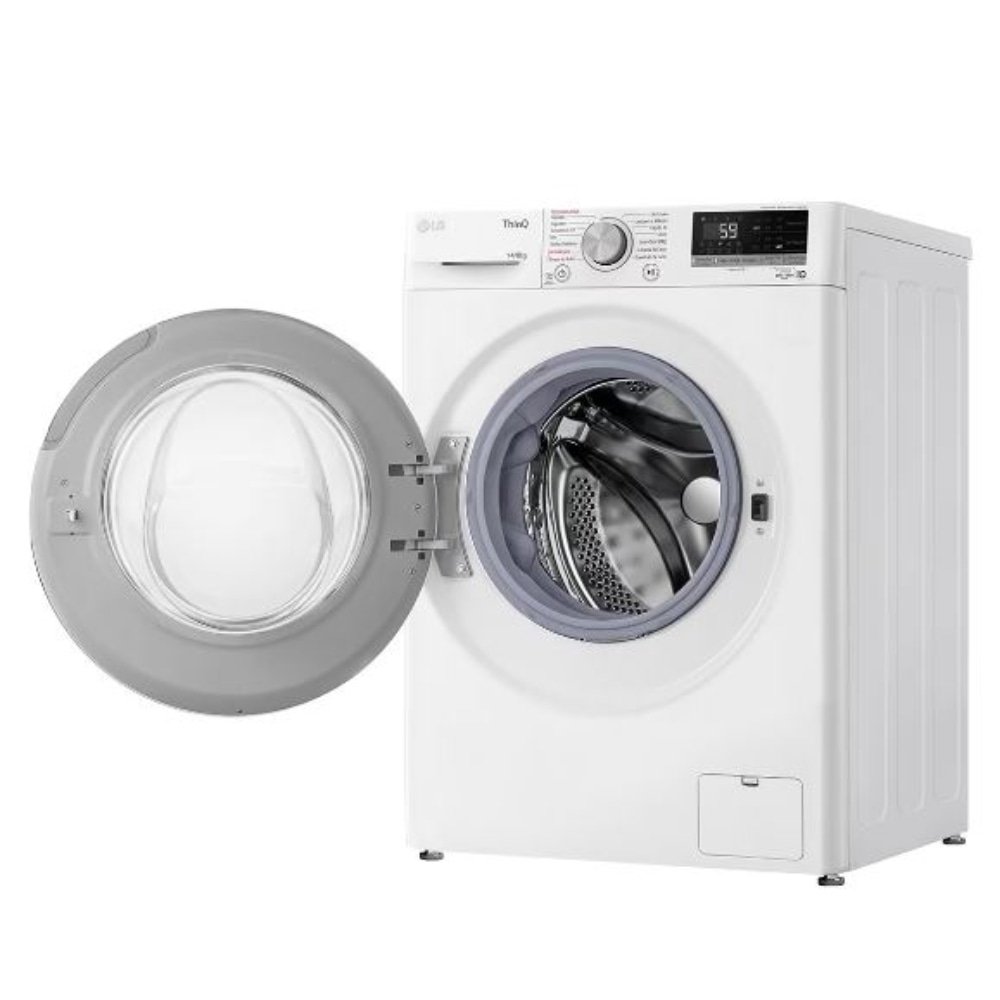 Máquina de Lavar Roupas 14Kg LG CV5014WC4A - Lava e Seca, Branco, 220V