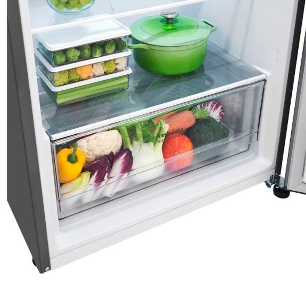 Refrigerador LG 395 Litros GN-B392PLM - Duplex, Frost Free, Inox, 110V