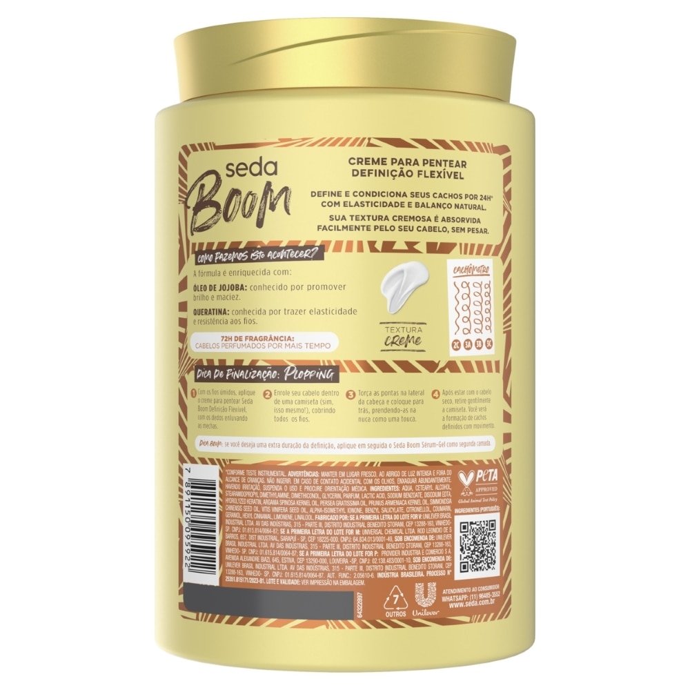 Creme para Pentear Seda Boom Definição Flexível 1kg