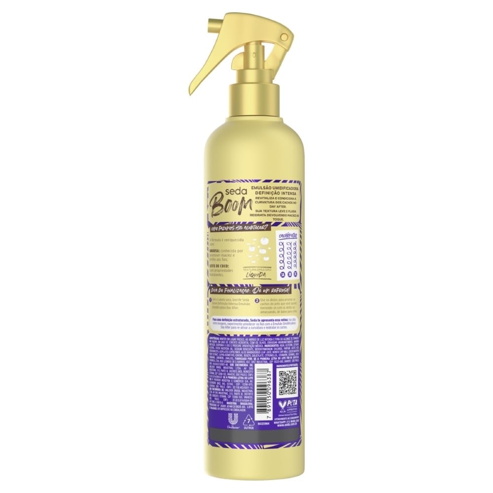 Creme Day After Seda Boom Definição Intensa Borrifador 350ml