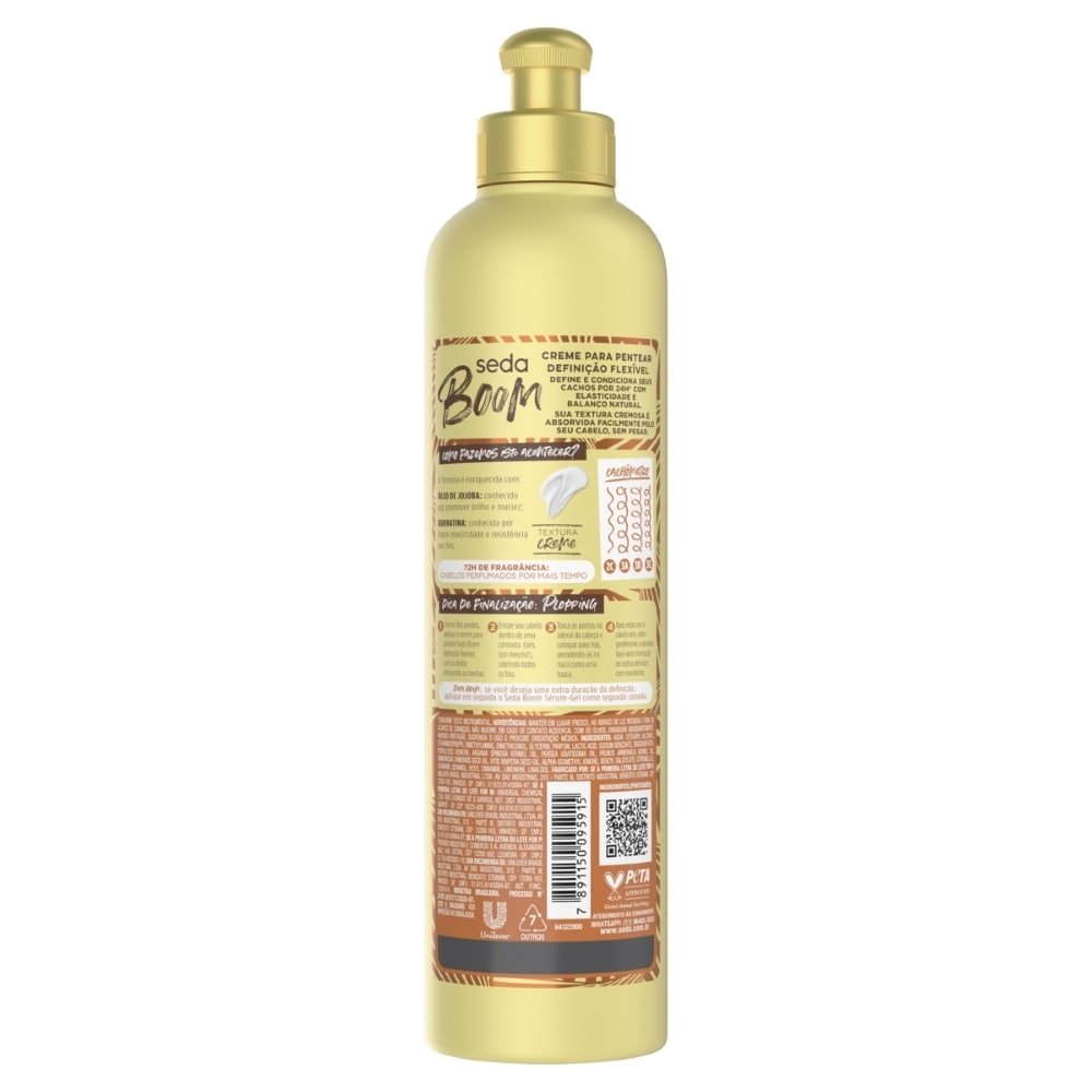 Creme para Pentear Seda Boom Definição Flexível 350ml