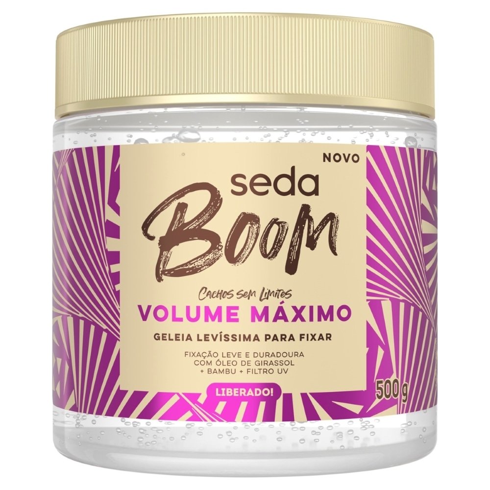 Geleia Capilar Seda Boom Volume Máximo 500g