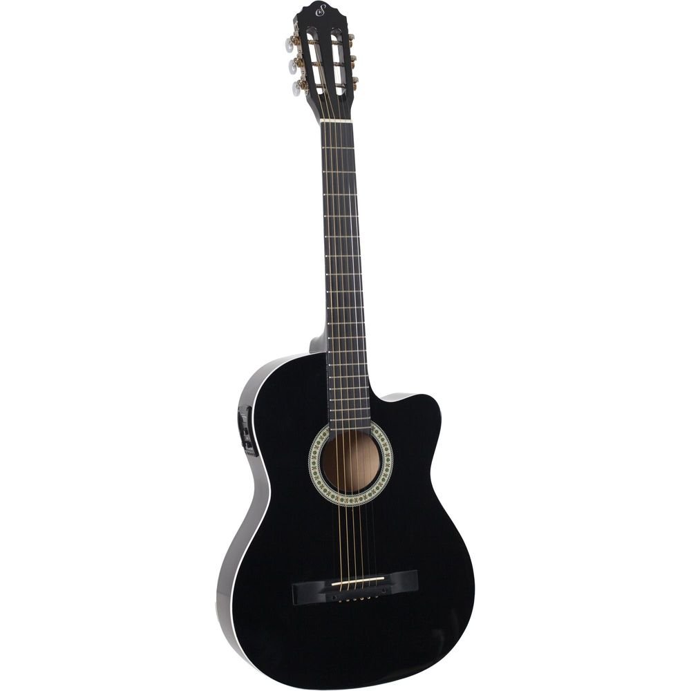 Violão Giannini SF14 CEQ Eletroacustico Aço Preto