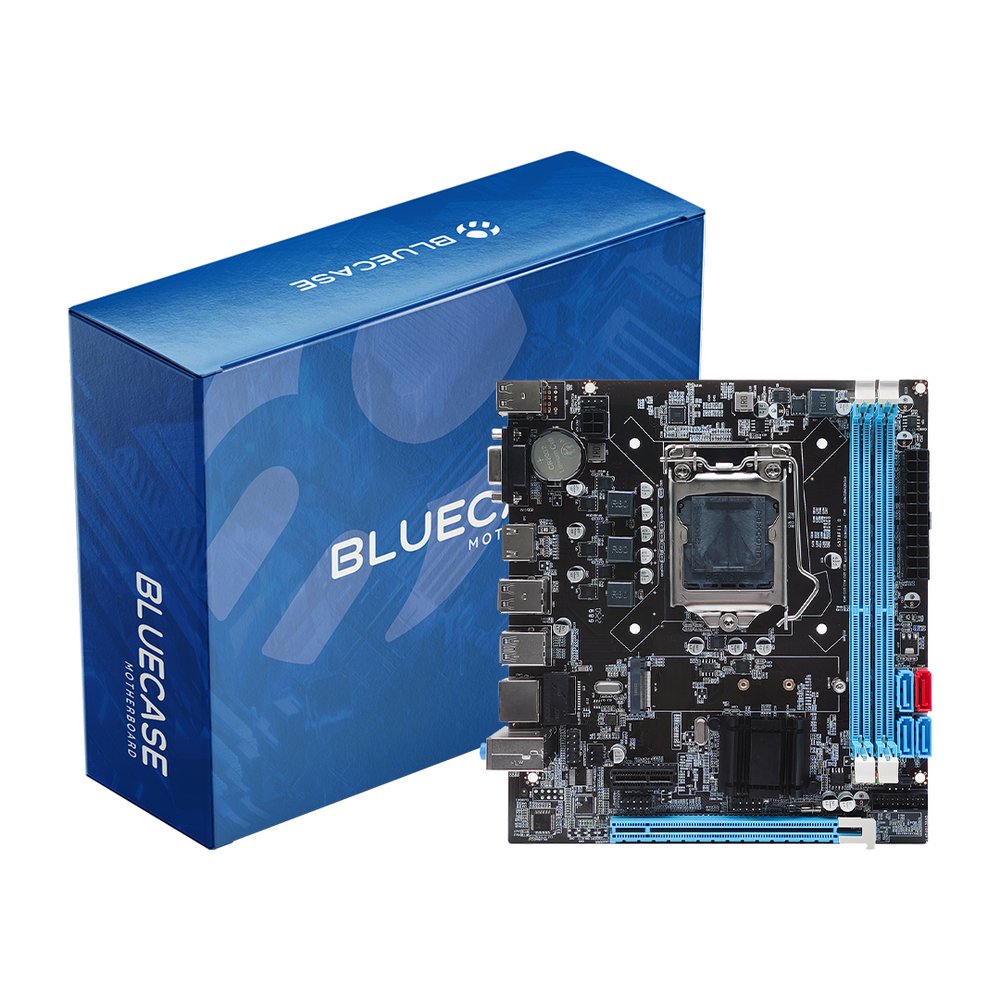 Placa Mãe 1155 DDR3 BMBB75 10/100/1000 M2 NVME/VGA HDMI- Bluecase