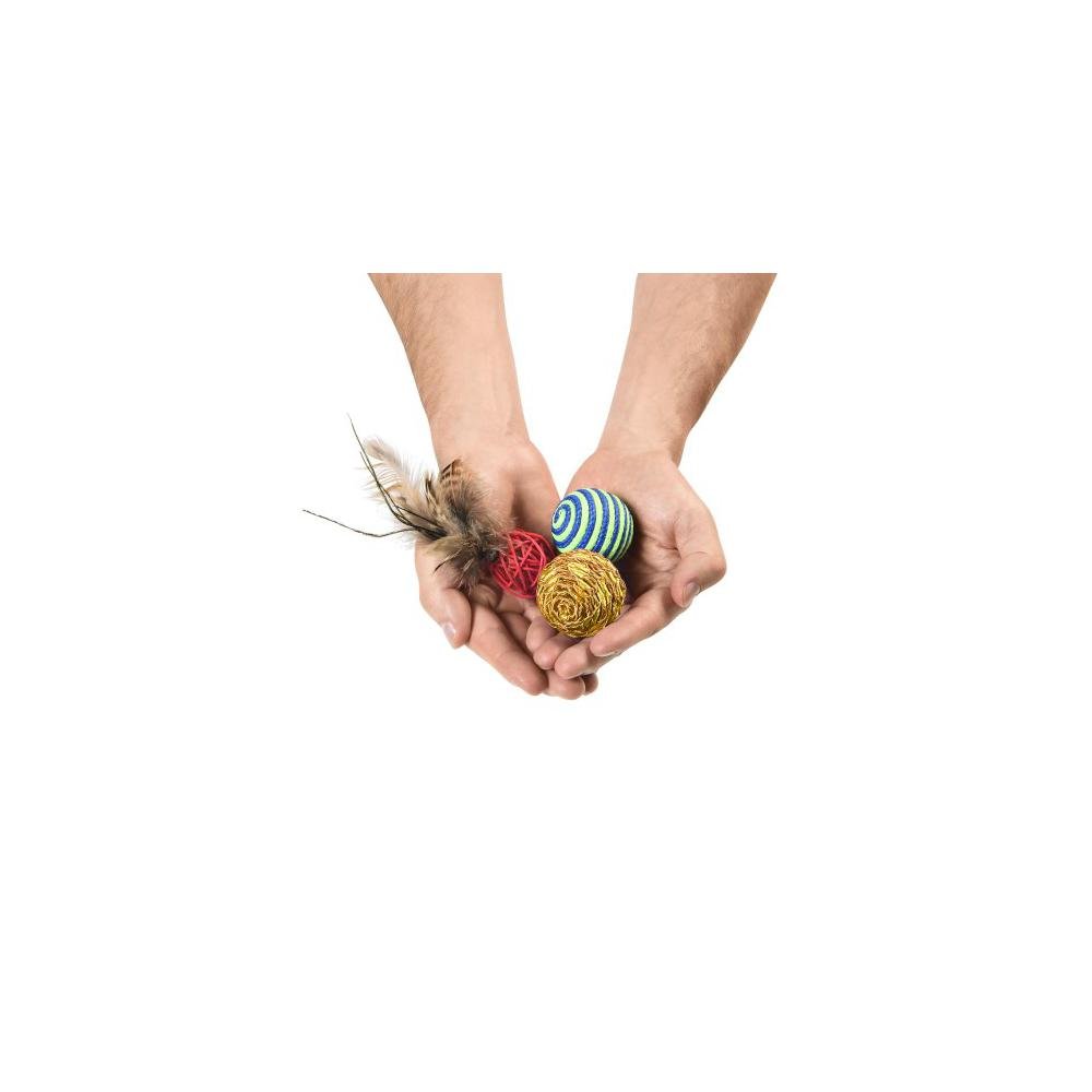 Brinquedo para Gatos Conjunto 3 Bolinhas Mimo - PP120