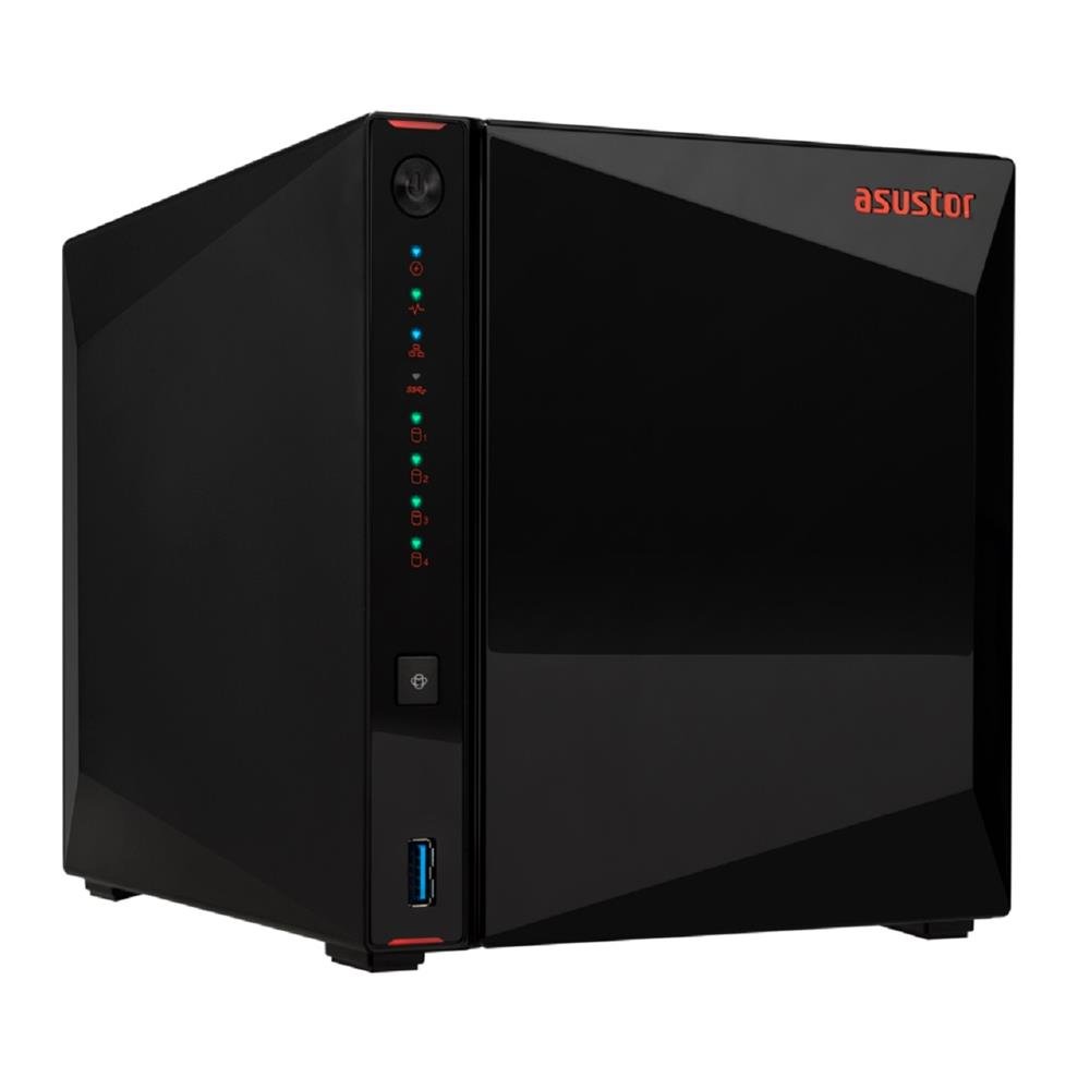Storage Asustor Flashstor AS5404T, 4 Baias, Intel Celeron N5105 Quad-core, 2.0ghz, 4GB RAM