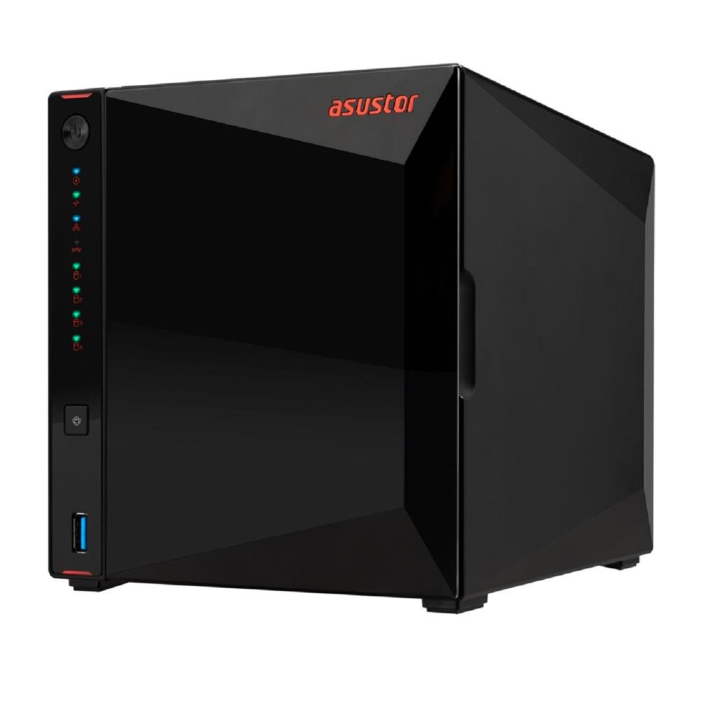 Storage Asustor Flashstor AS5404T, 4 Baias, Intel Celeron N5105 Quad-core, 2.0ghz, 4GB RAM