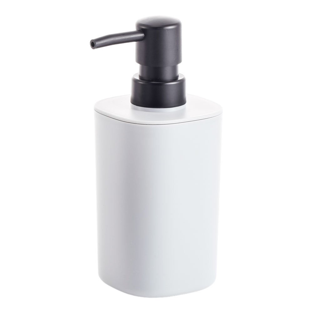 Dispenser Para Sabonete Liquido 350 ML Quadrado Branco Mood
