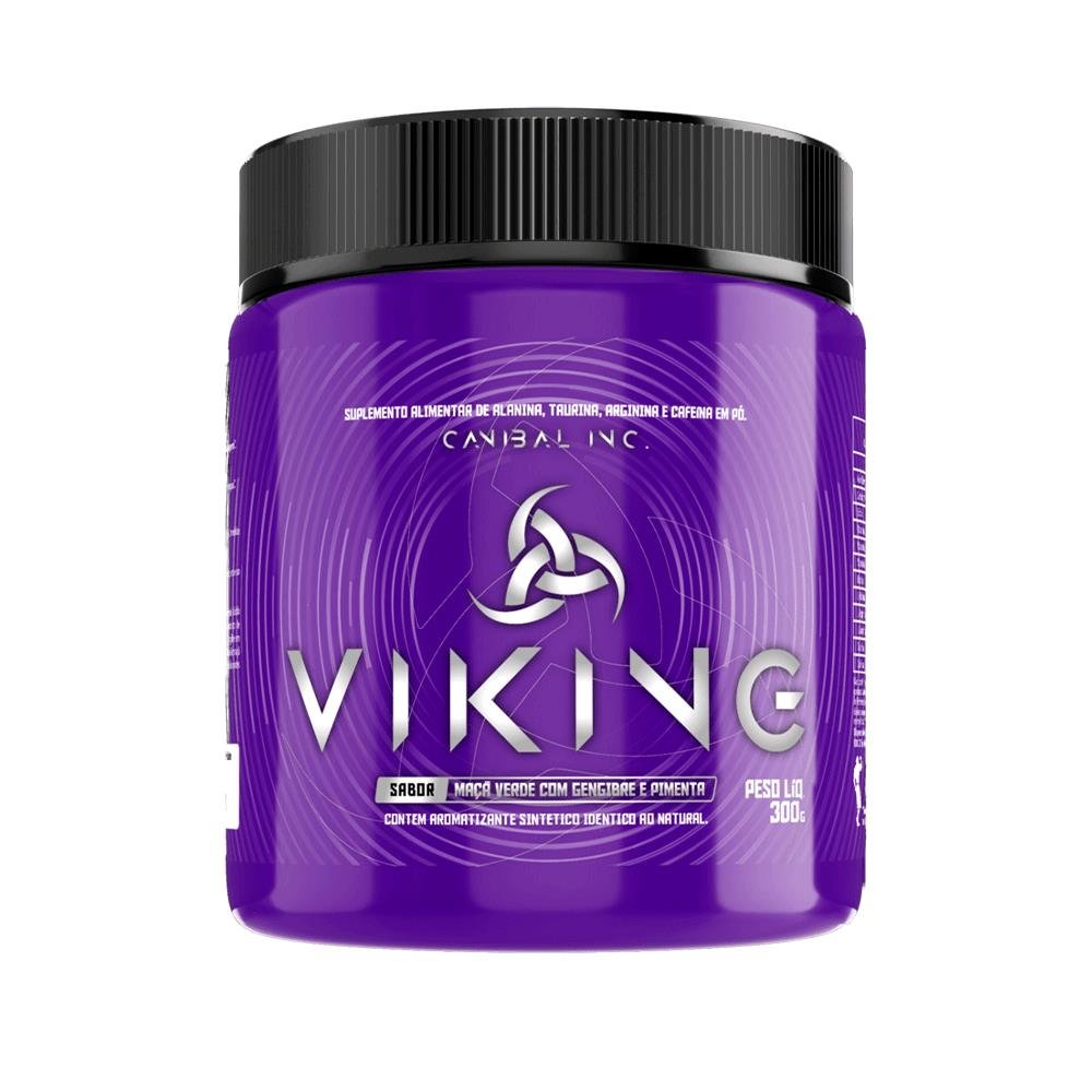 Pre Treino Viking 300g Maca Verde Com Gengibre e Primenta Canibal Inc