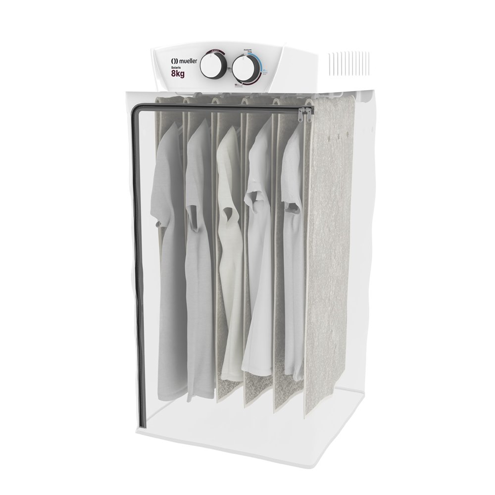 Secadora de Roupa Mueller 8Kg Solaris Timer de 120 Minutos Branca ¿ 127 Volts