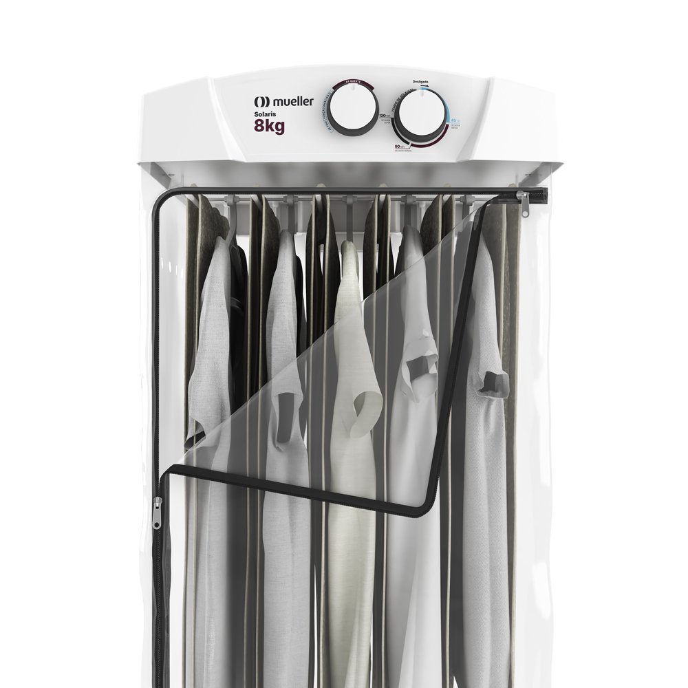 Secadora de Roupa Mueller 8Kg Solaris Timer de 120 Minutos Branca ¿ 127 Volts