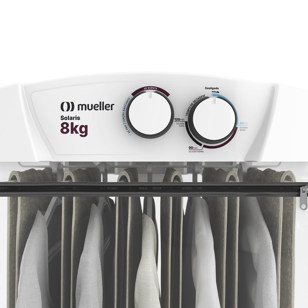Secadora De Roupas Mueller 8Kg Solaris Branca - 220V