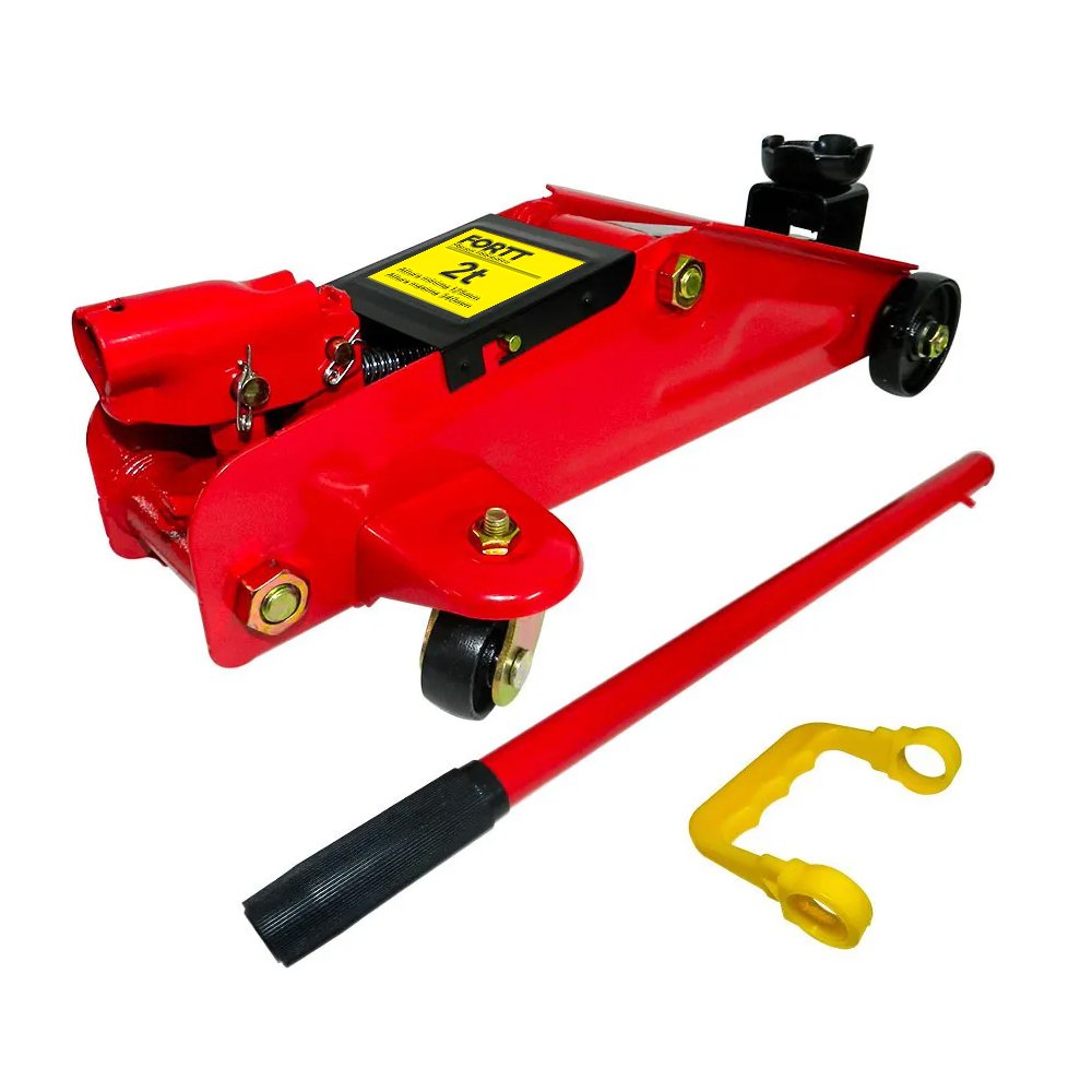 Mega Kit Macaco Jacarezinho 2t e Ferramentas Catraca 57 peças Fortt - MKMJF-001