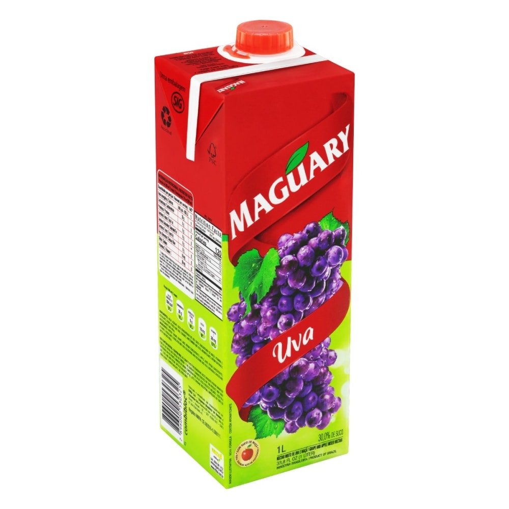 Suco Maguary Nectar Uva 1 Litro - Embalagem 12 Unidades