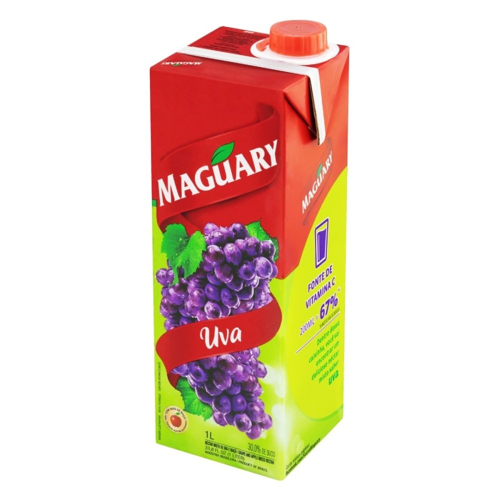 Suco Maguary Nectar Uva 1 Litro - Embalagem 12 Unidades