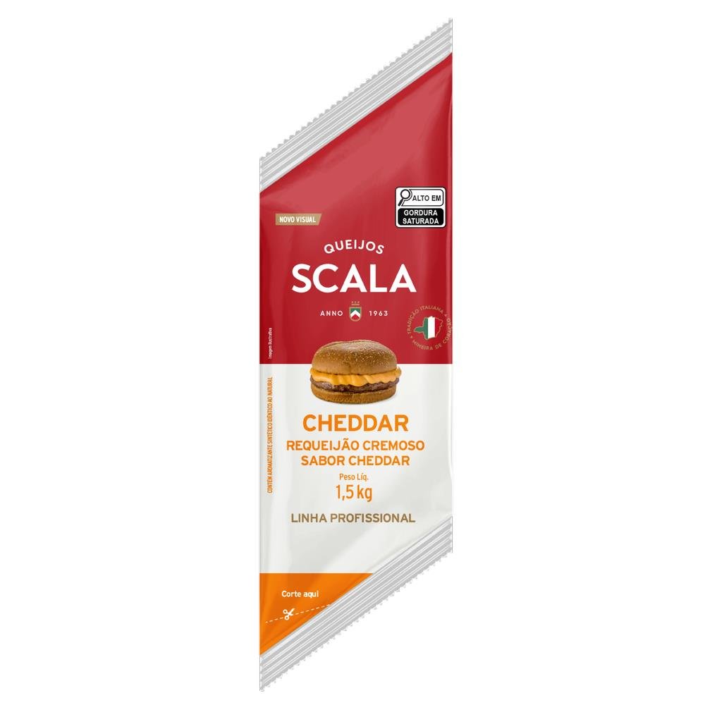 Requeijao Cheddar 1,5kg Scala