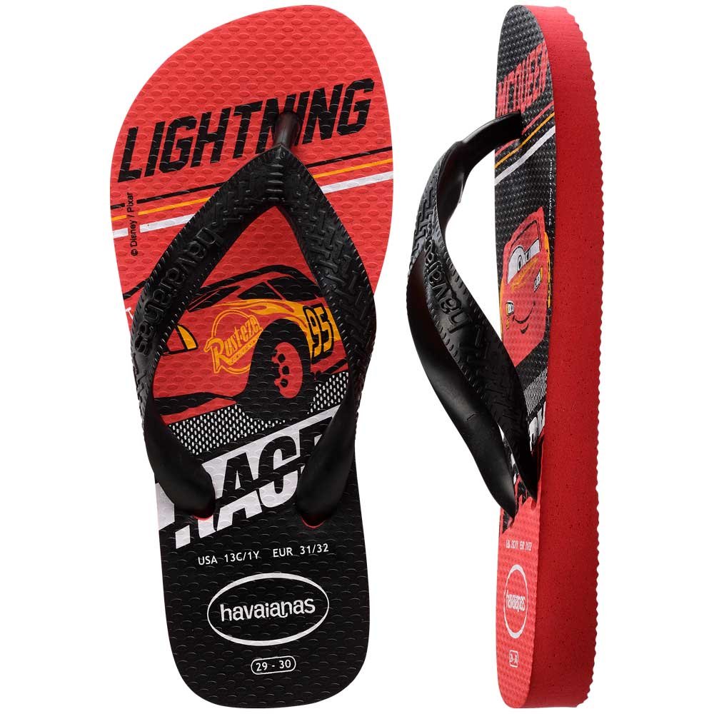 Havaianas Kids Cars 0348 Vermelho Preto 29-36 com 12 Pares