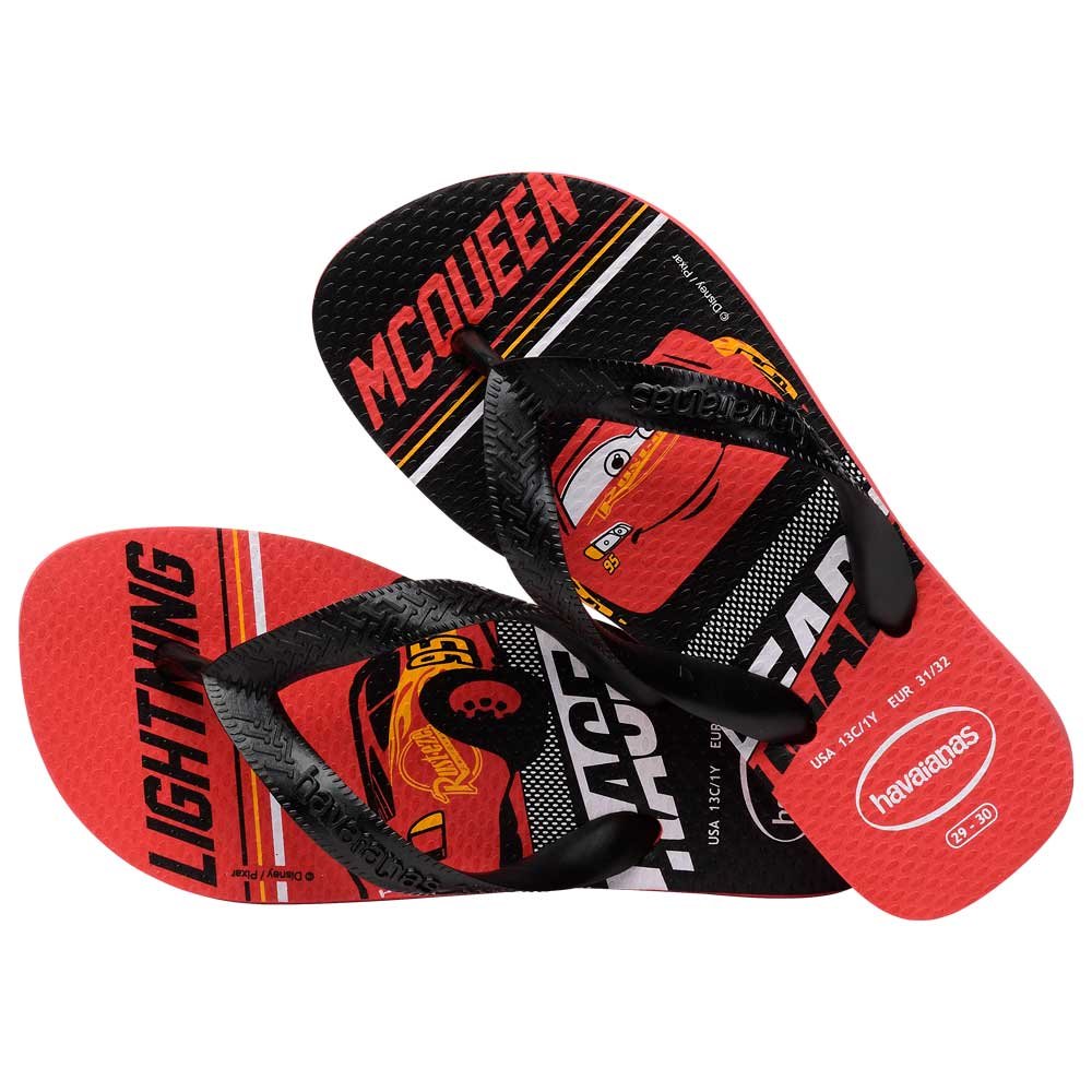 Havaianas Kids Cars 0348 Vermelho Preto 29-36 com 12 Pares