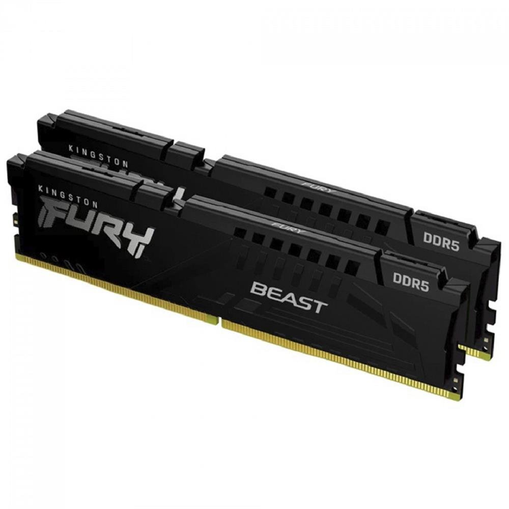 Memória Kingston Fury Beast, 16Gb (2X 8Gb), 5200Mhz, Ddr5, Preto
