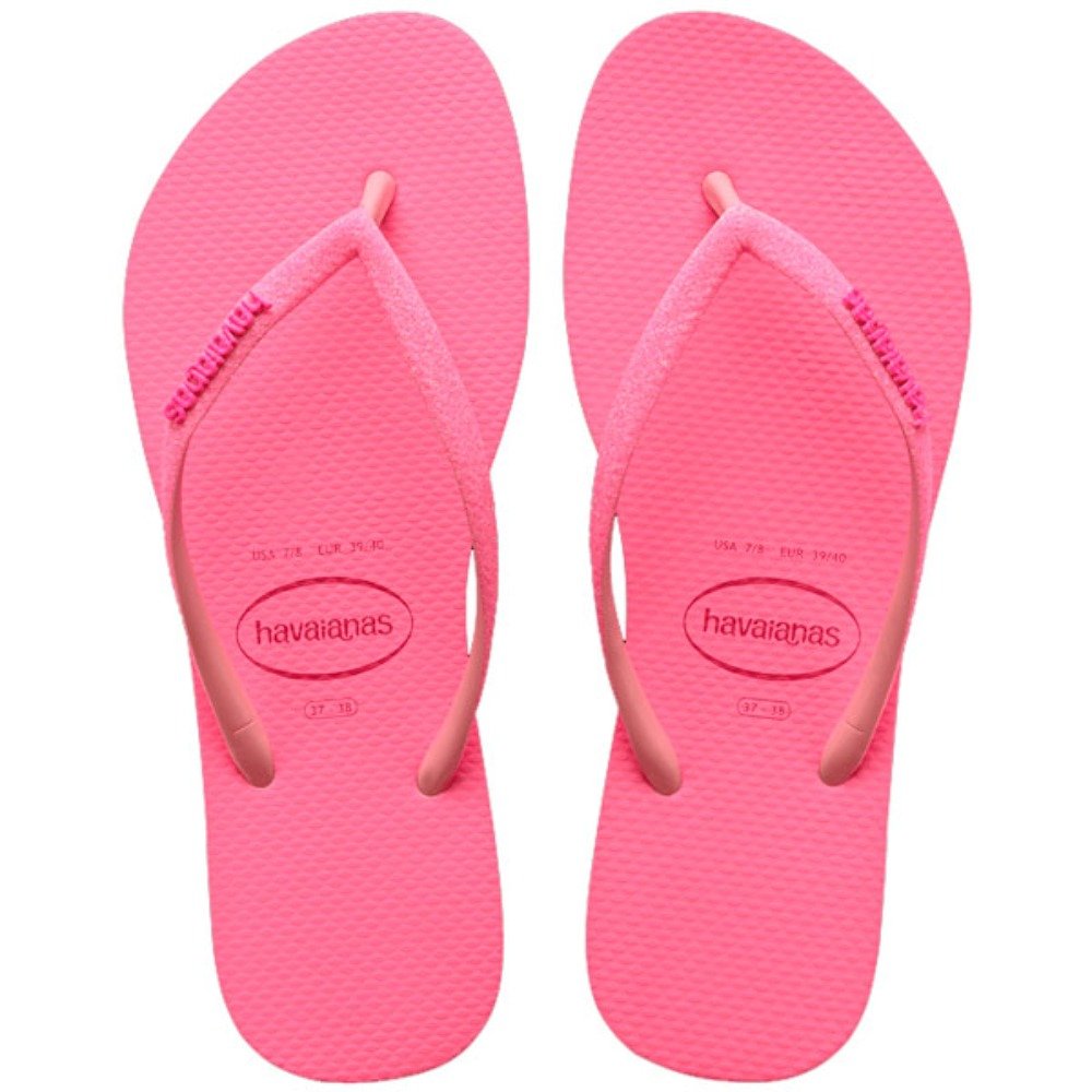 Havaianas Slim Glitter Neon 5217 Rosa Macaron 33-40 com 12 Pares