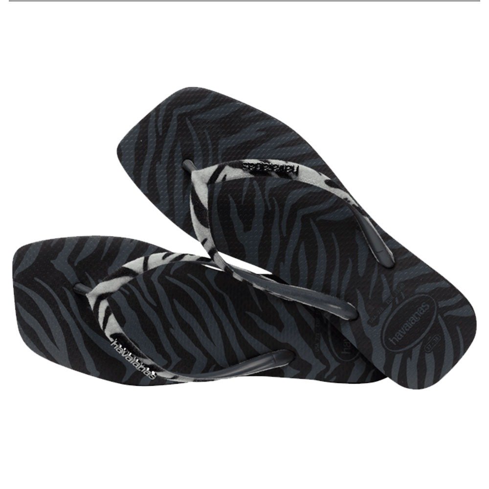 Havaianas Slim Square Velvet 0090 Preto 33/34 Com 12 Pares
