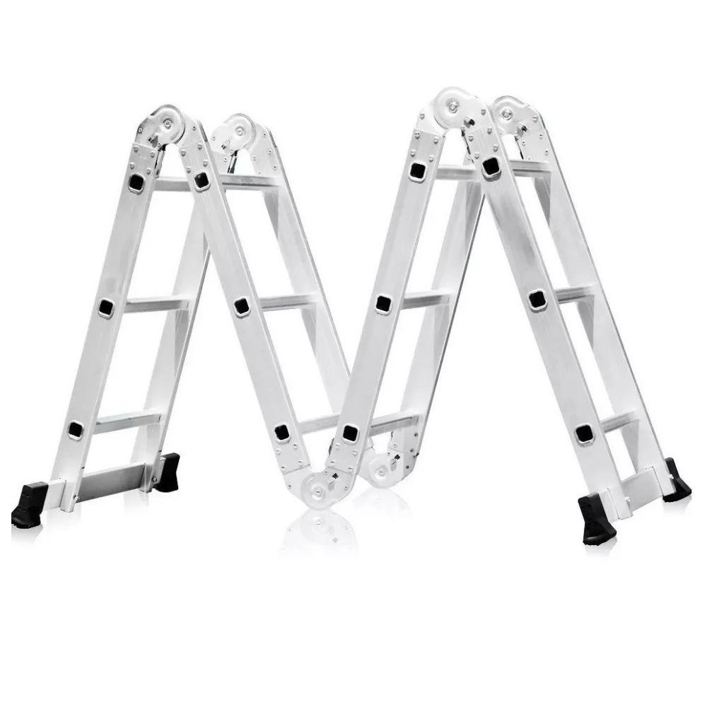 Escada Articulada Multifuncional 4x3 Aluminio Fortt 12 Degraus 3.34m - EAM4X3