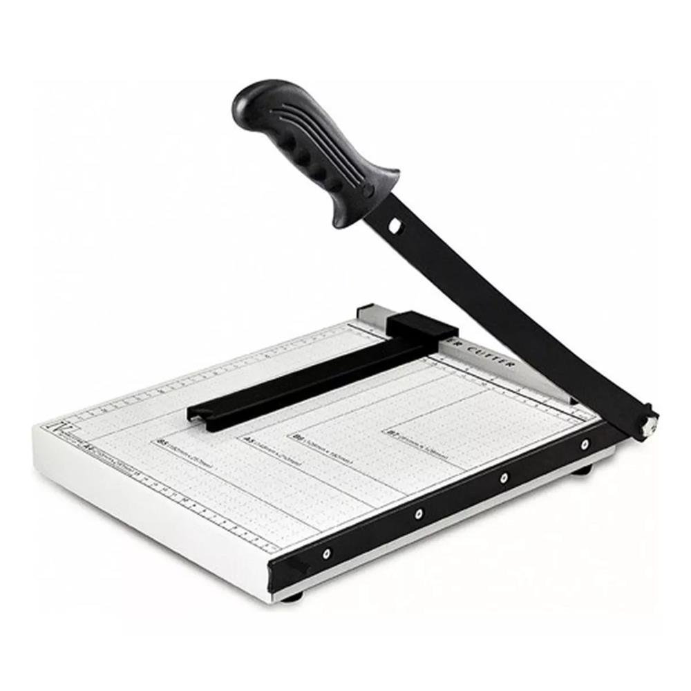 Cortador de Papel Guilhotina A4 até 12 Folhas C/ Travamento - FlexInter