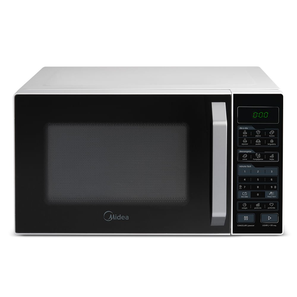 Micro-ondas Midea 35l Branco Porta Preta Smartplate Mxsa35p2 220v
