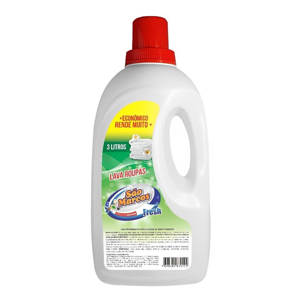 Lava Roupas Liquido Sao Marcos Fresh 3 Litros