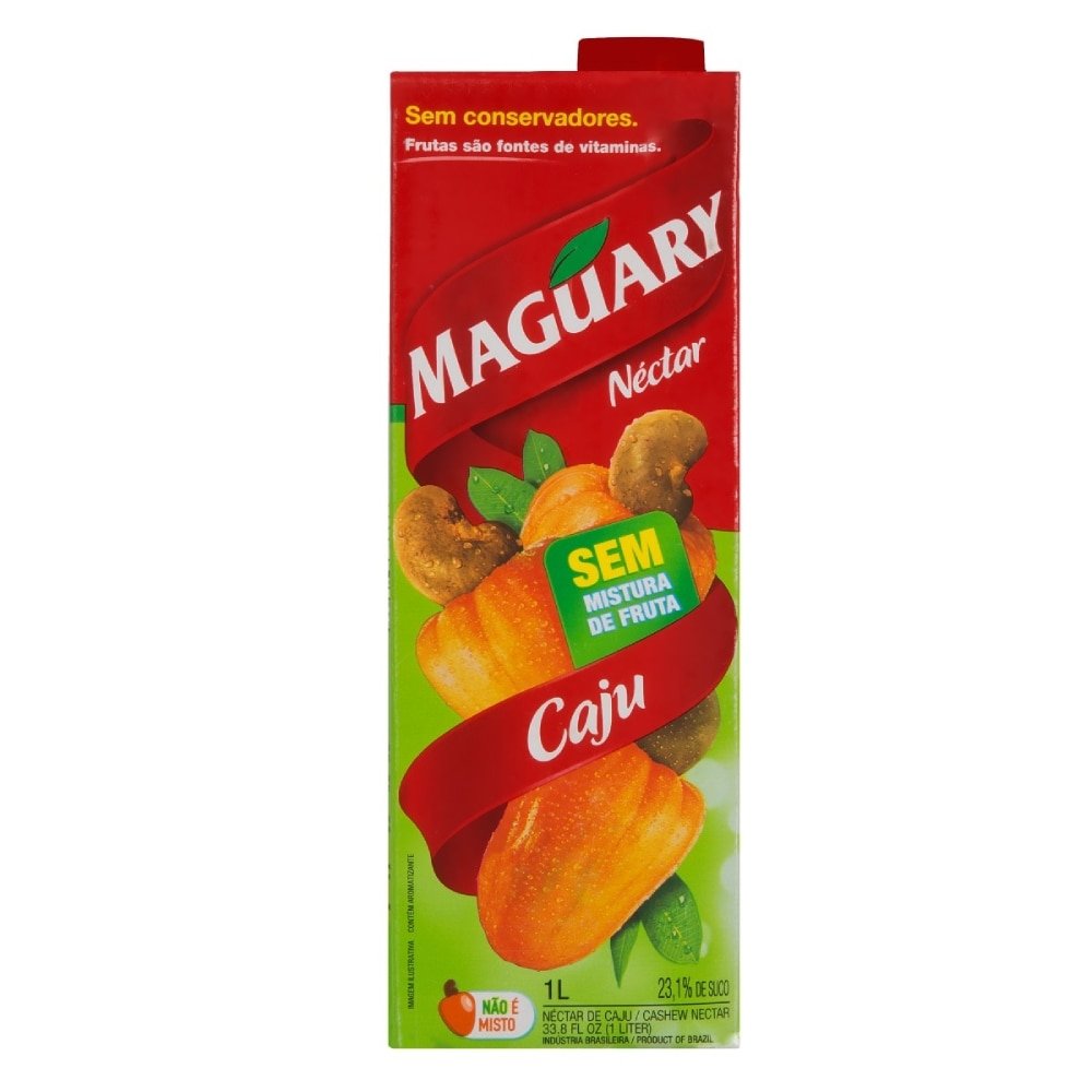 Suco Maguary Néctar Caju 1 Litro - Embalagem 12 Unidades