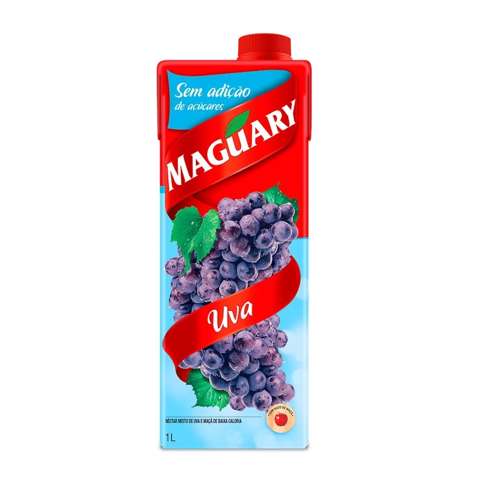 Suco Maguary Nectar Light Uva 1 Litro - Embalagem 12 Unidades